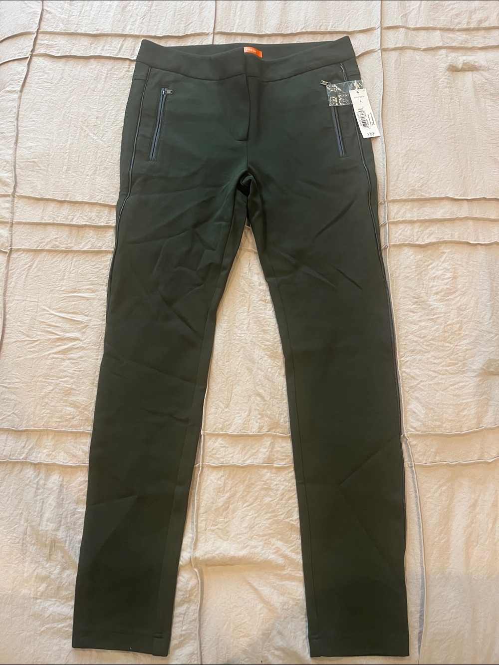 Joe Fresh Dark Green Slim Chinos